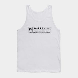 elizabeth warren warning label Tank Top